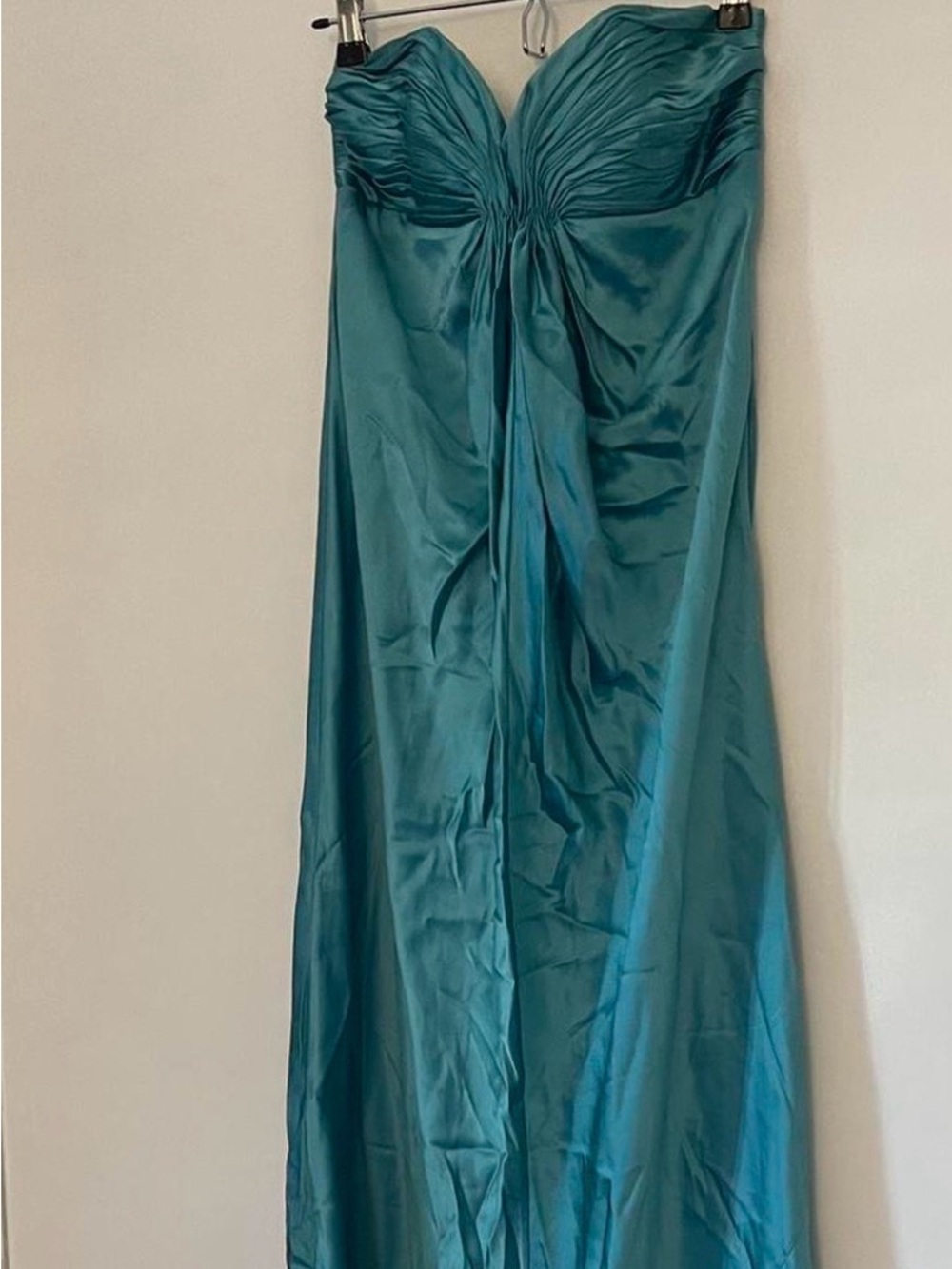 Laundry by Design Teal Satin Evening Gown